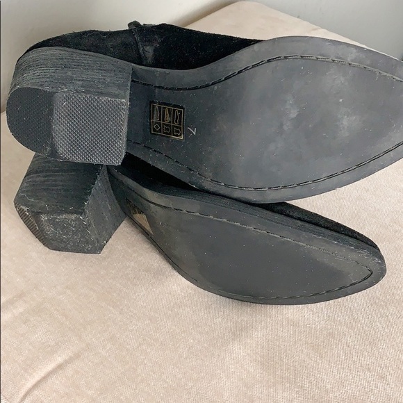 Jeffrey Campbell Suede Leather Criss Cross Black Side Laced Booties - Picture 4 of 11